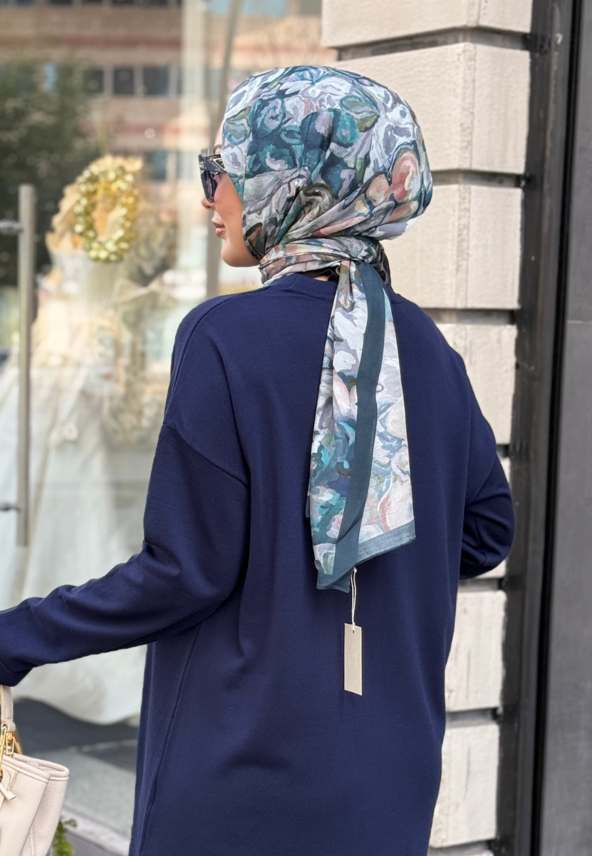 Astra İndigo Floş Viscon Şal