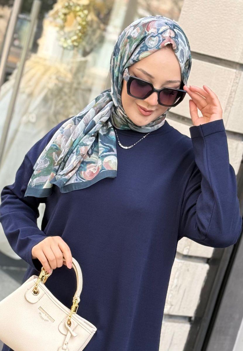 Astra İndigo Floş Viscon Şal