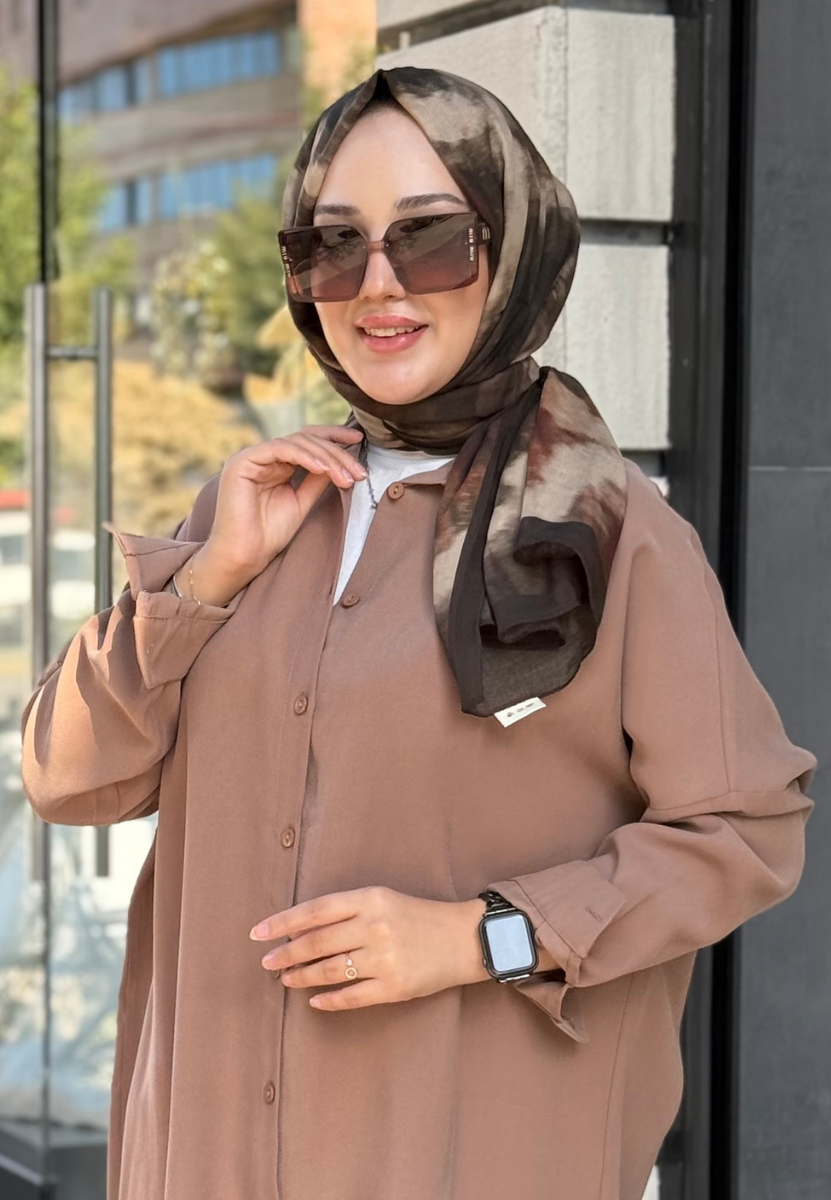 Batik Kahve Rami Şal