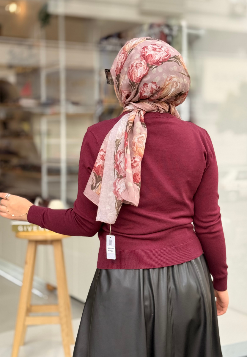 Bordo Triko Basic Tunik
