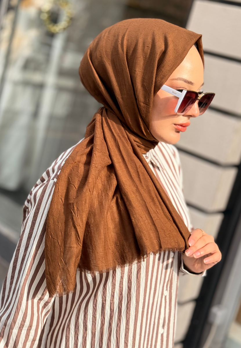 Çikolata Kahve Bambu Şal