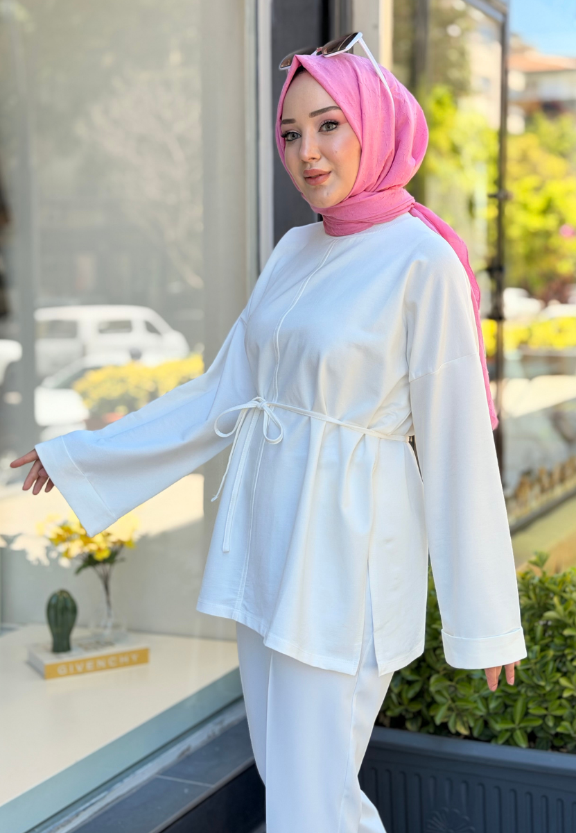 Ekru Basic Sweat