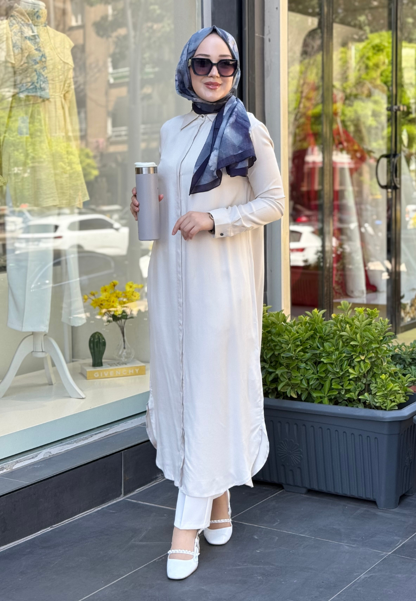 Ekru Felli Tunik