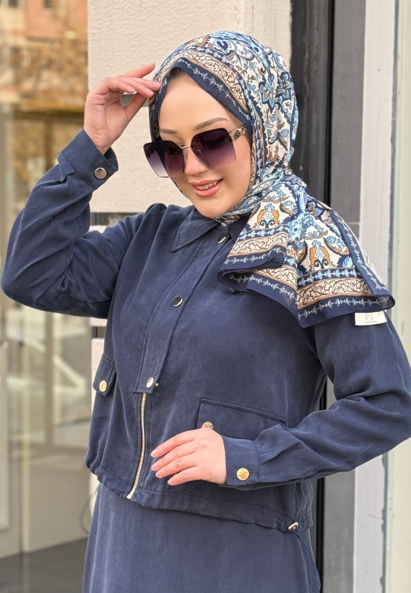 Elegant Mavi Şal