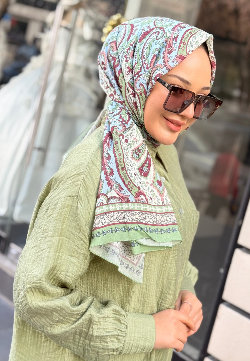 Elegant Mint Yeşili Şal
