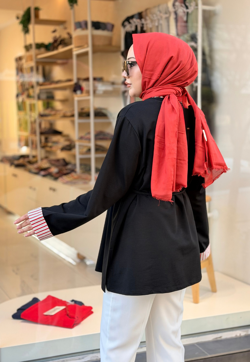 Elia Siyah Sweat