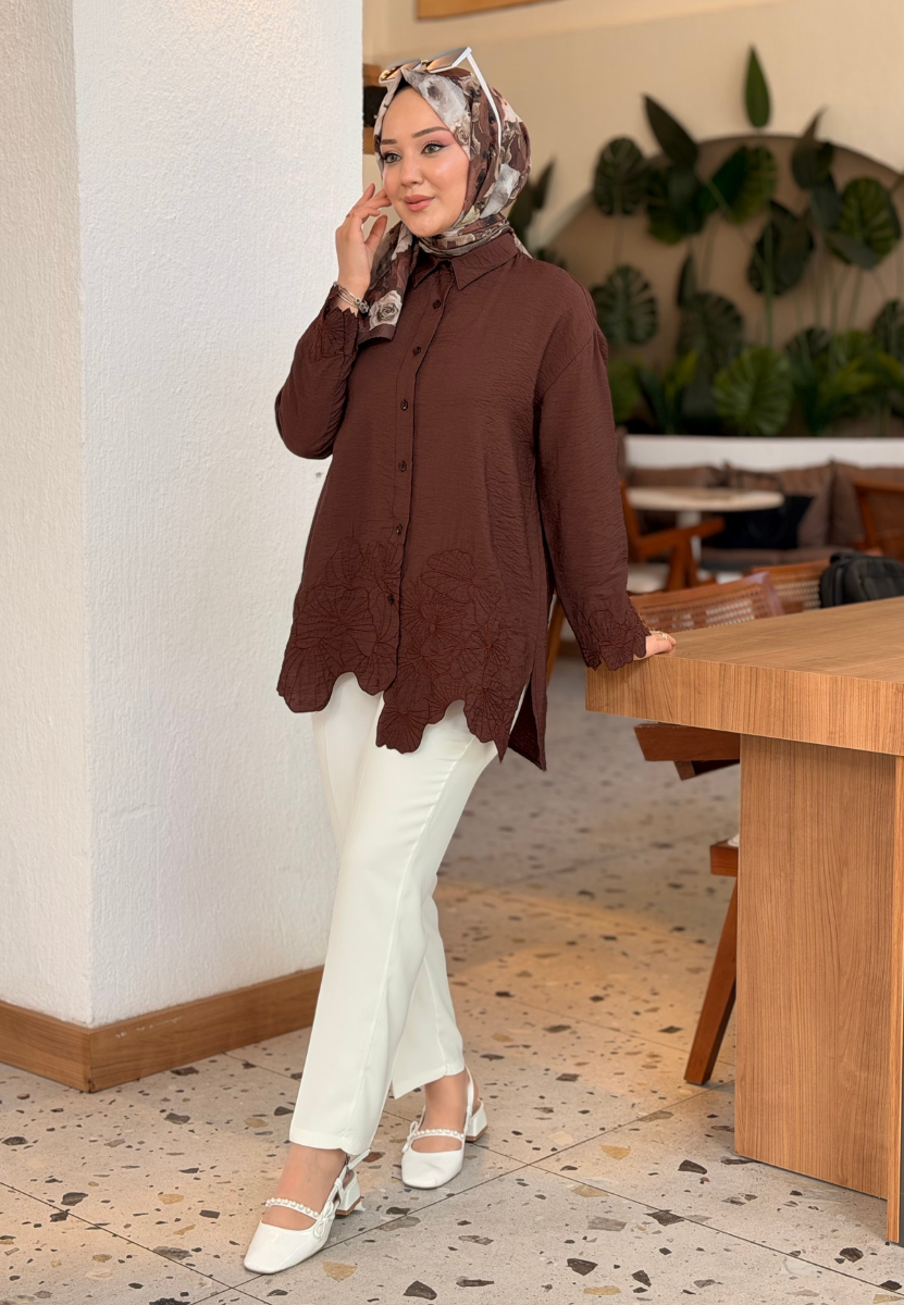 Elif Kahverengi Gömlek