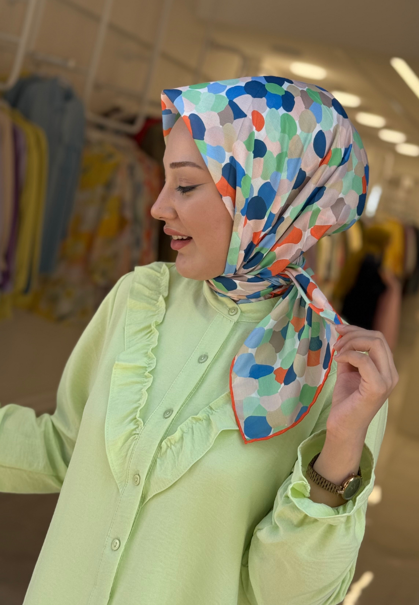 Elma Bubble Soft Eşarp