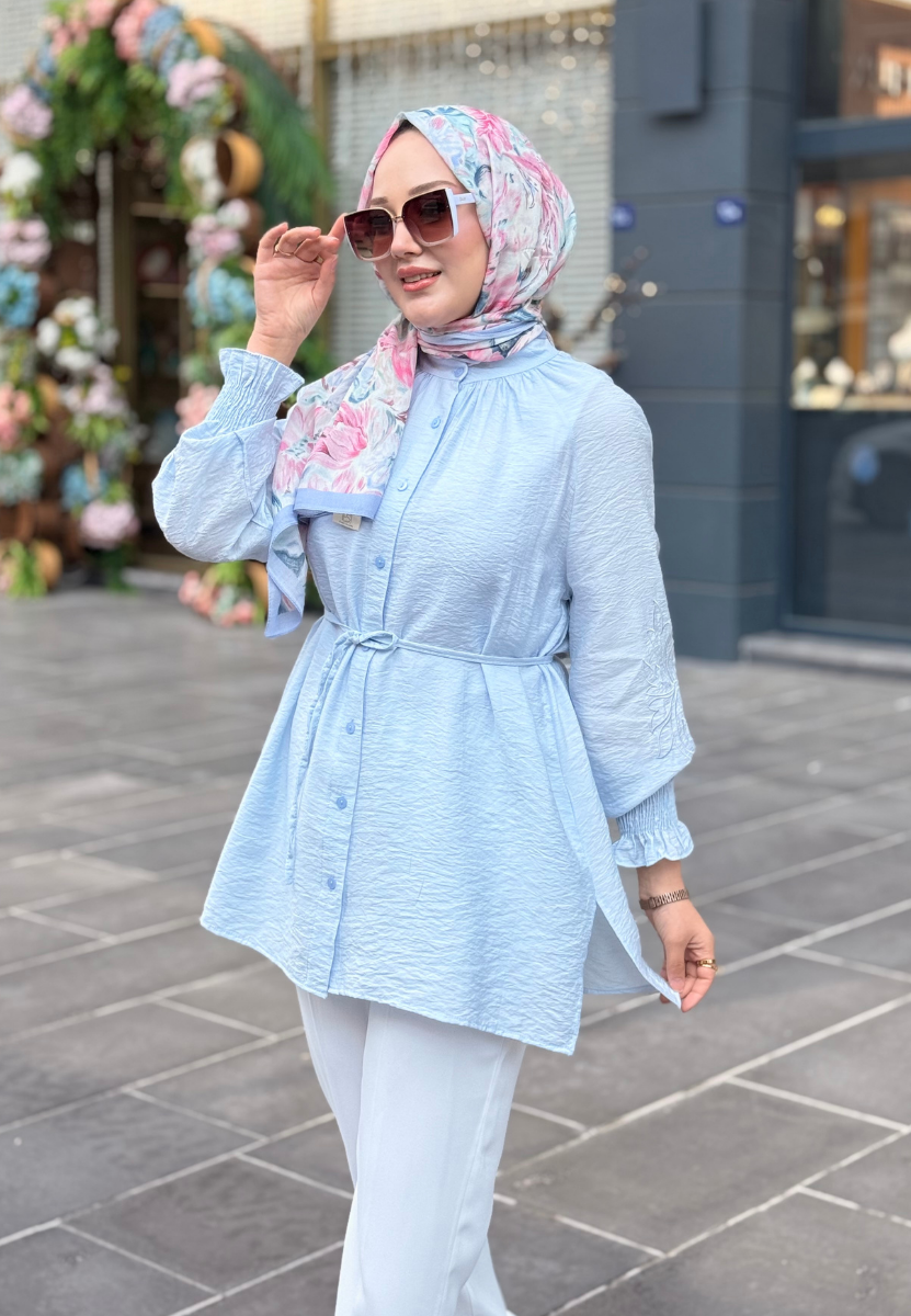 Elsa Soft Mavi Gömlek