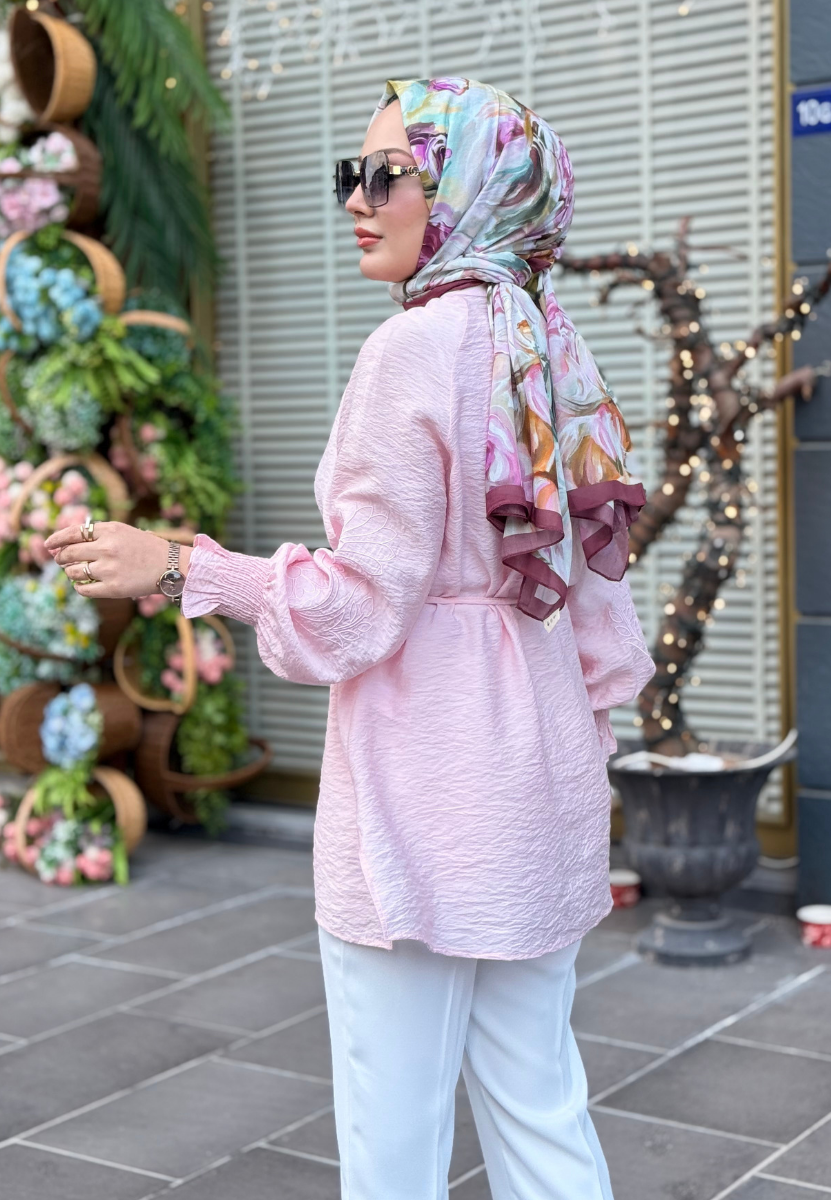 Elsa Uçuk Pembe Gömlek
