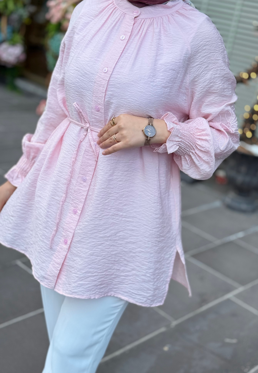 Elsa Uçuk Pembe Gömlek