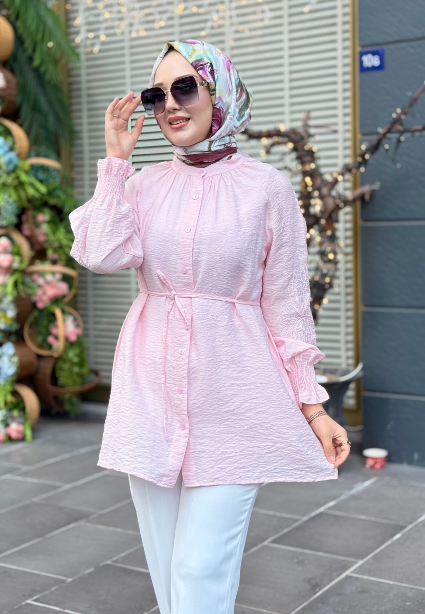 Elsa Uçuk Pembe Gömlek