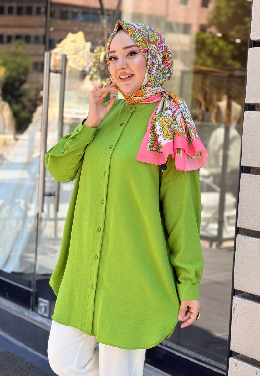 Fıstık Damla Gömlek