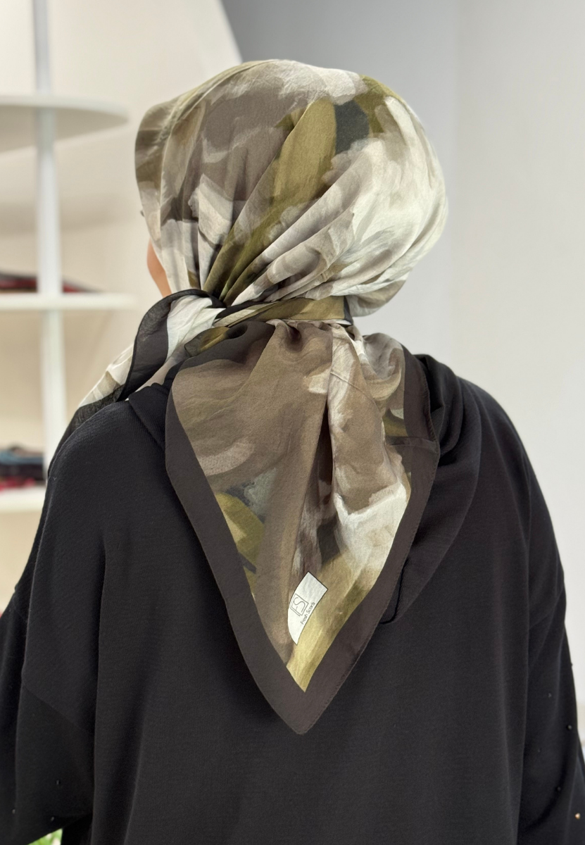 Gardenıa Siyah Viscon Eşarp