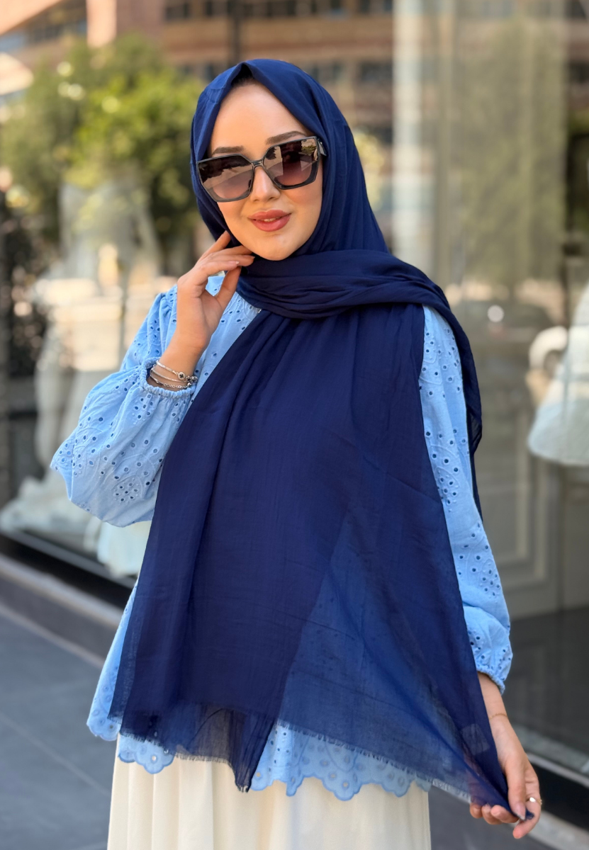 Gece Mavisi Dubai Premium Şal