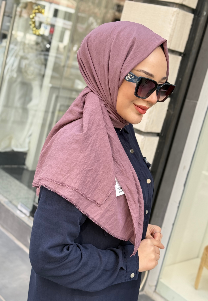 Gül Kurusu Soft Bambu Şal 