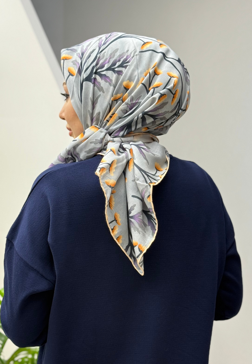 Gümüş Nancy Organik Eşarp 