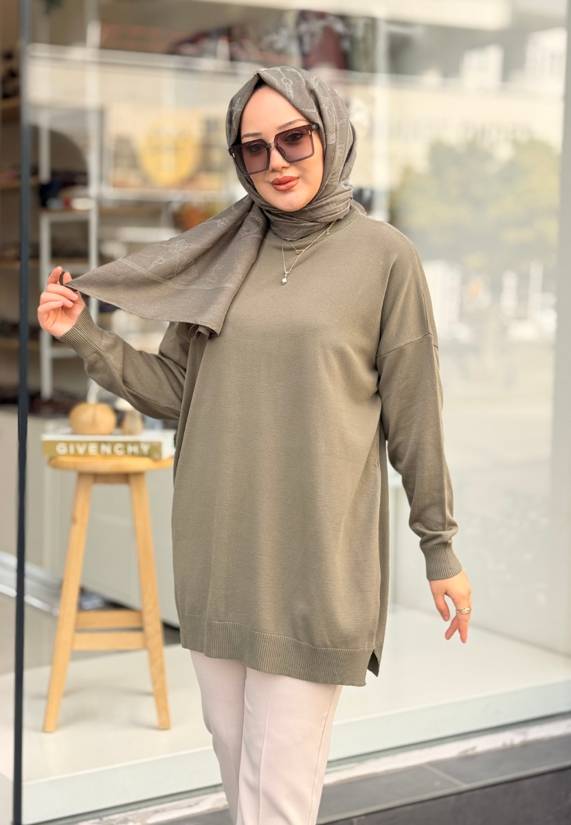 Haki Venedik Triko Tunik