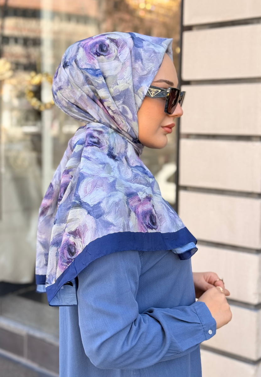 İndigo Larisa Kraş Şal