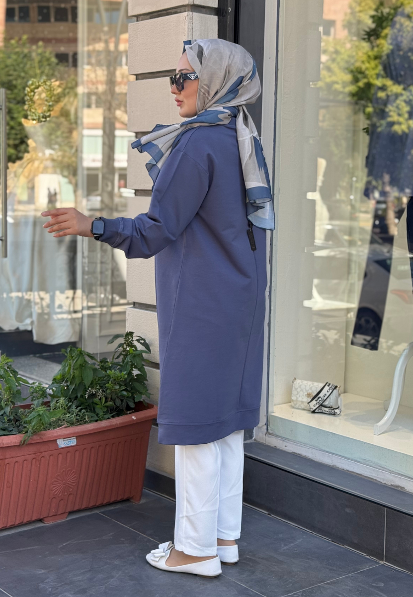 İndigo Sarmaşık Sweat