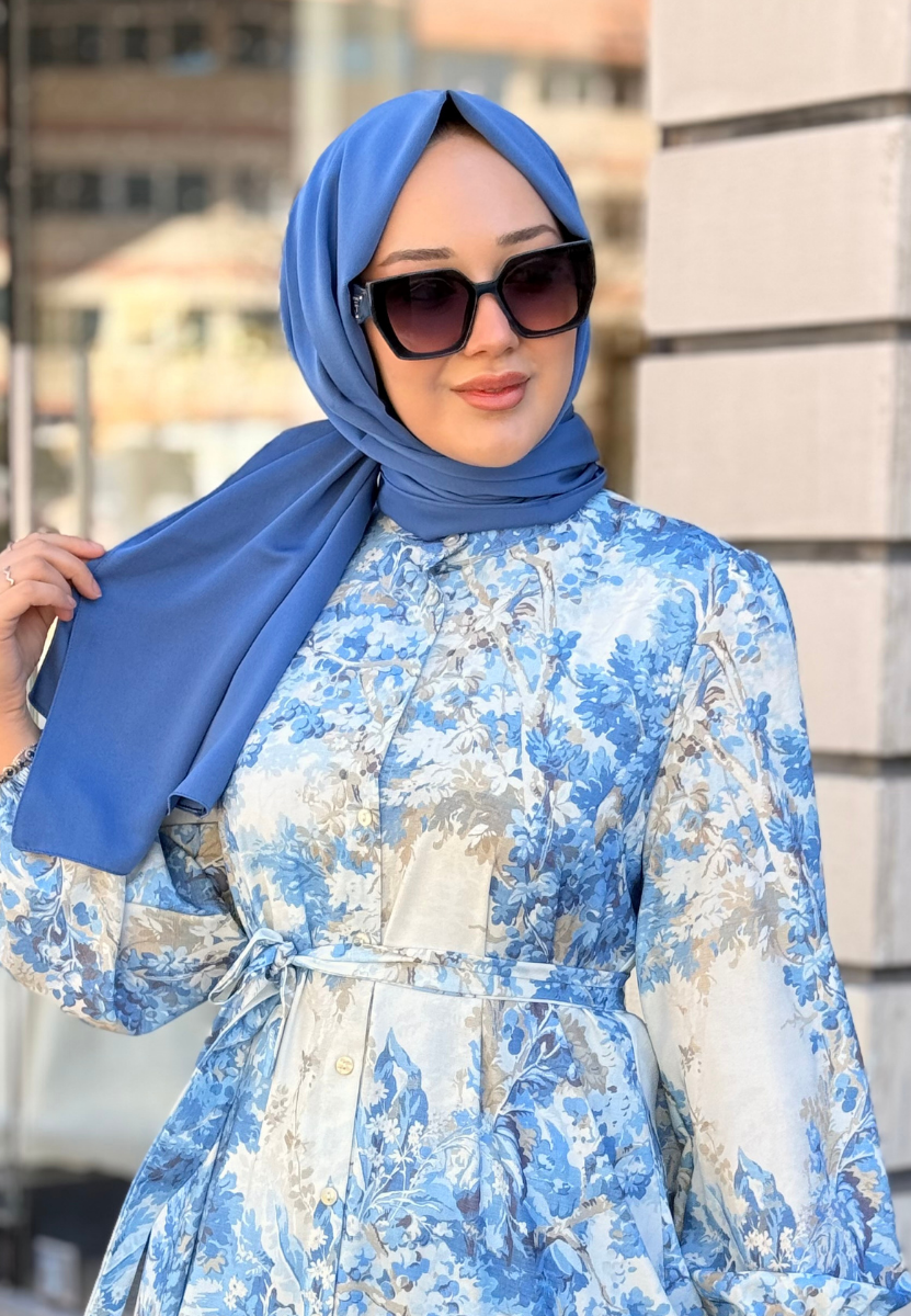 İndigo Vintage Şal