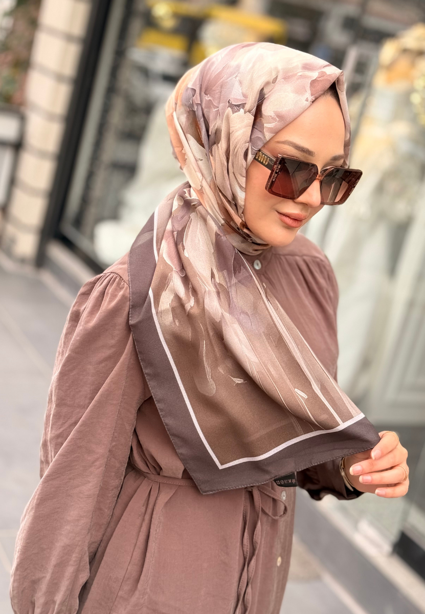Kahve Marielle Desen Şal