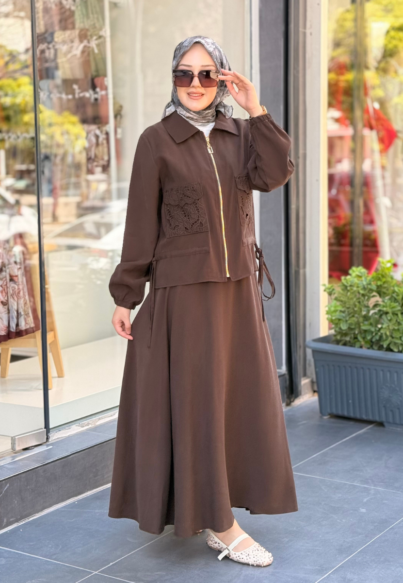 Kahverengi Sofia Takım