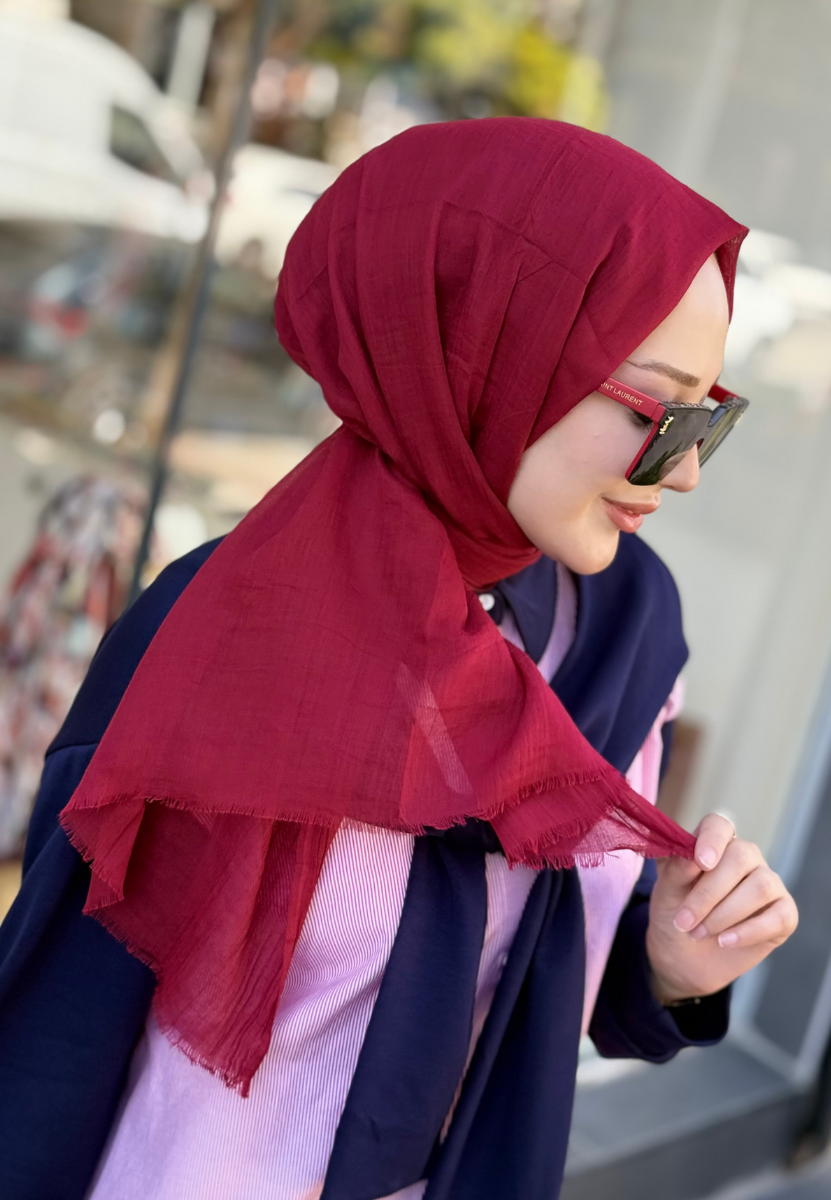 Kırmızı Dubai Premium Şal