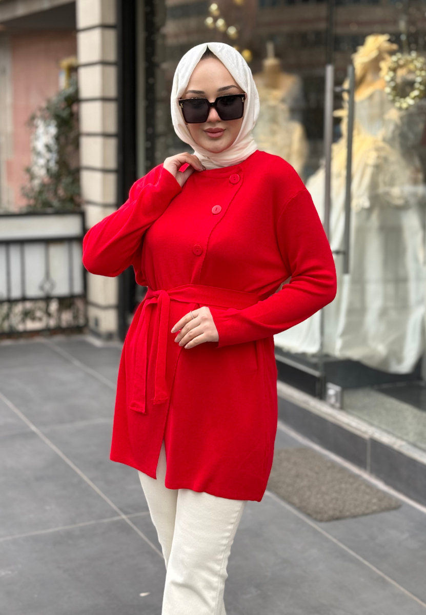 Kırmızı Verev Hırka