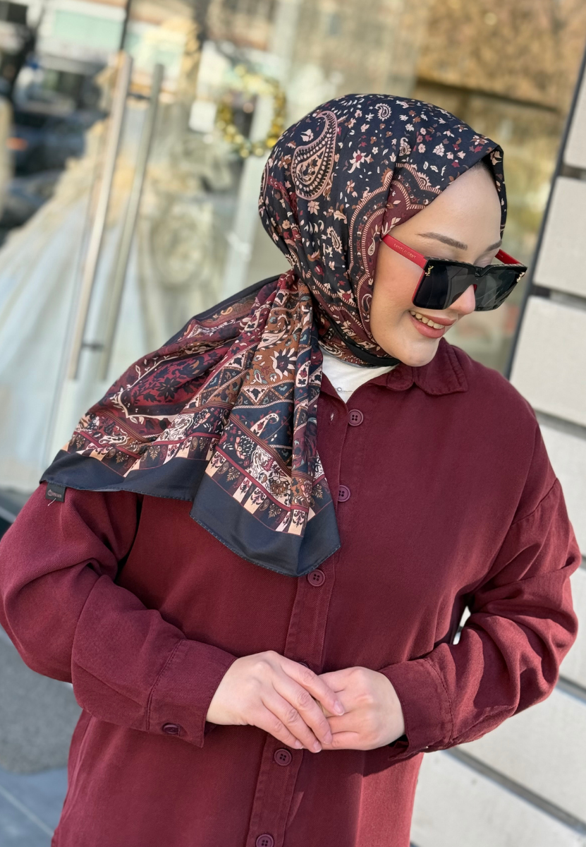 Kızılcık Noa Etnik Şal