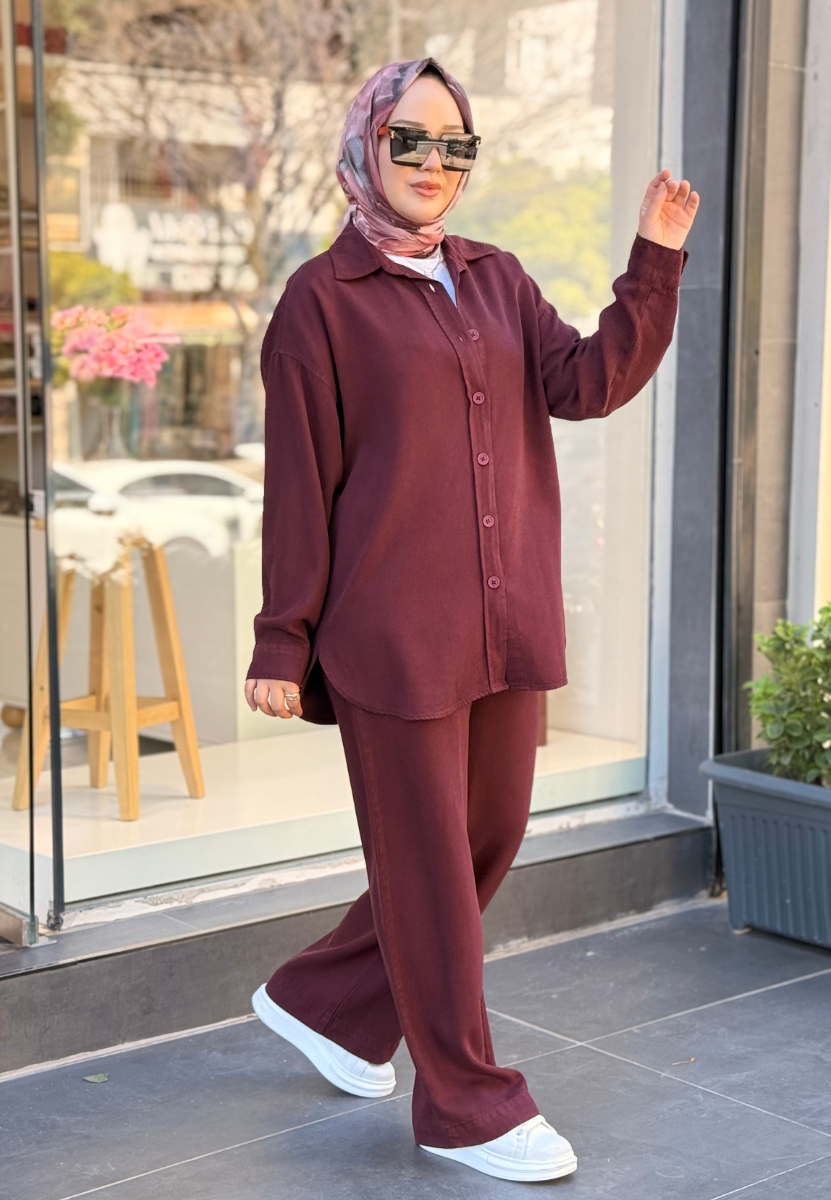 Koyu Mürdüm Afra Tensel Takım