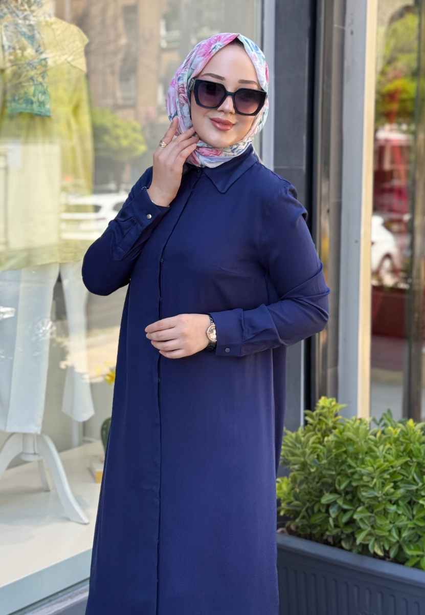 Lacivert Felli Tunik