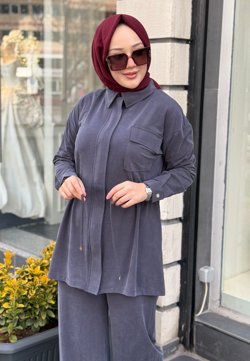 Lacivert Işıl Takım
