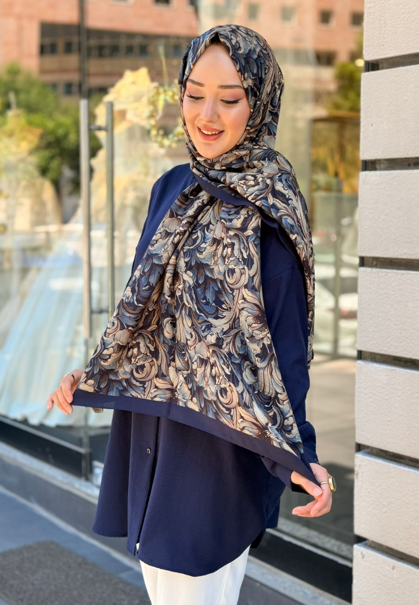 Lacivert Seren Şal