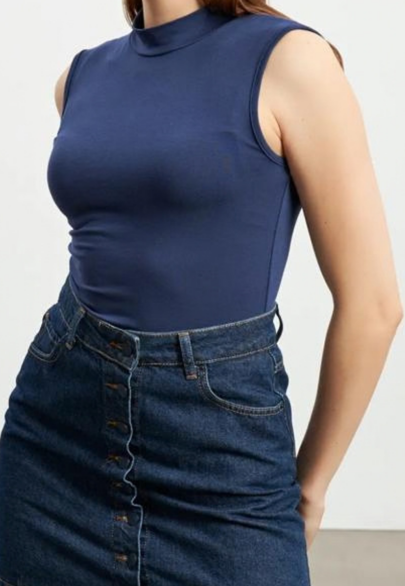 Lacivert Sıfır Kol Body