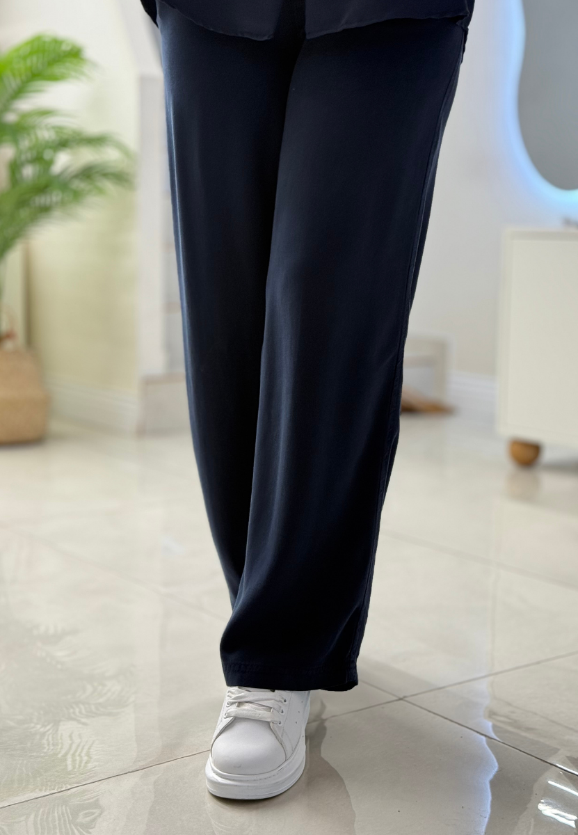 Lacivert Tensel Pantolon