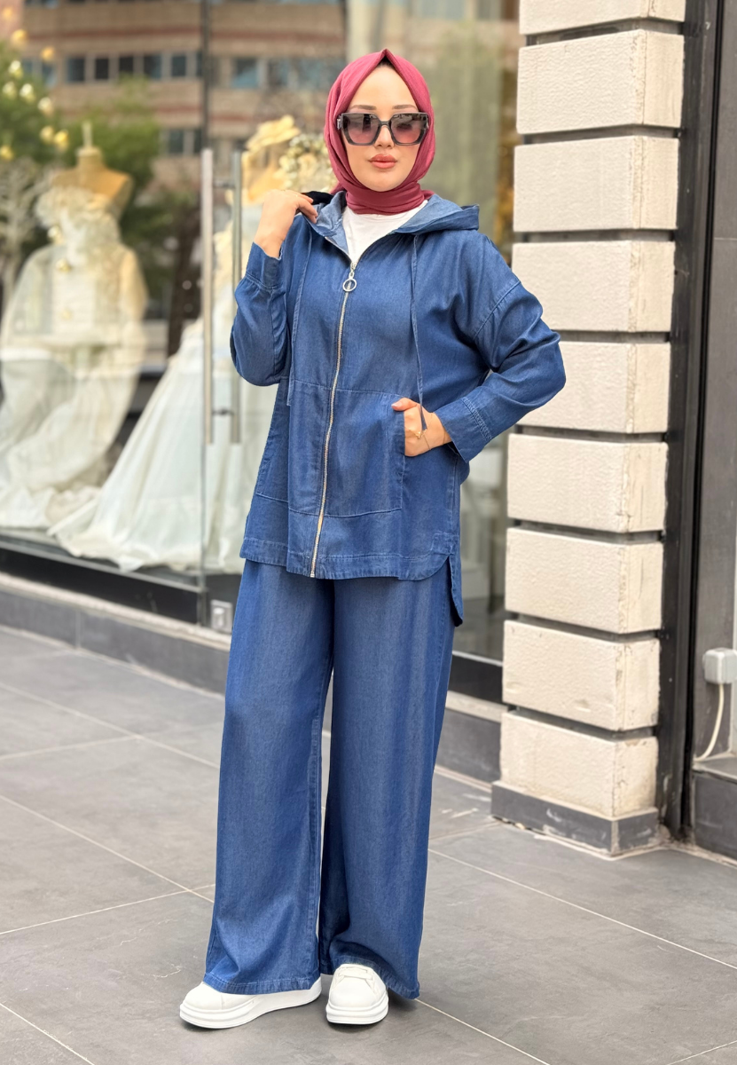 Koyu Mavi Tensel Takım