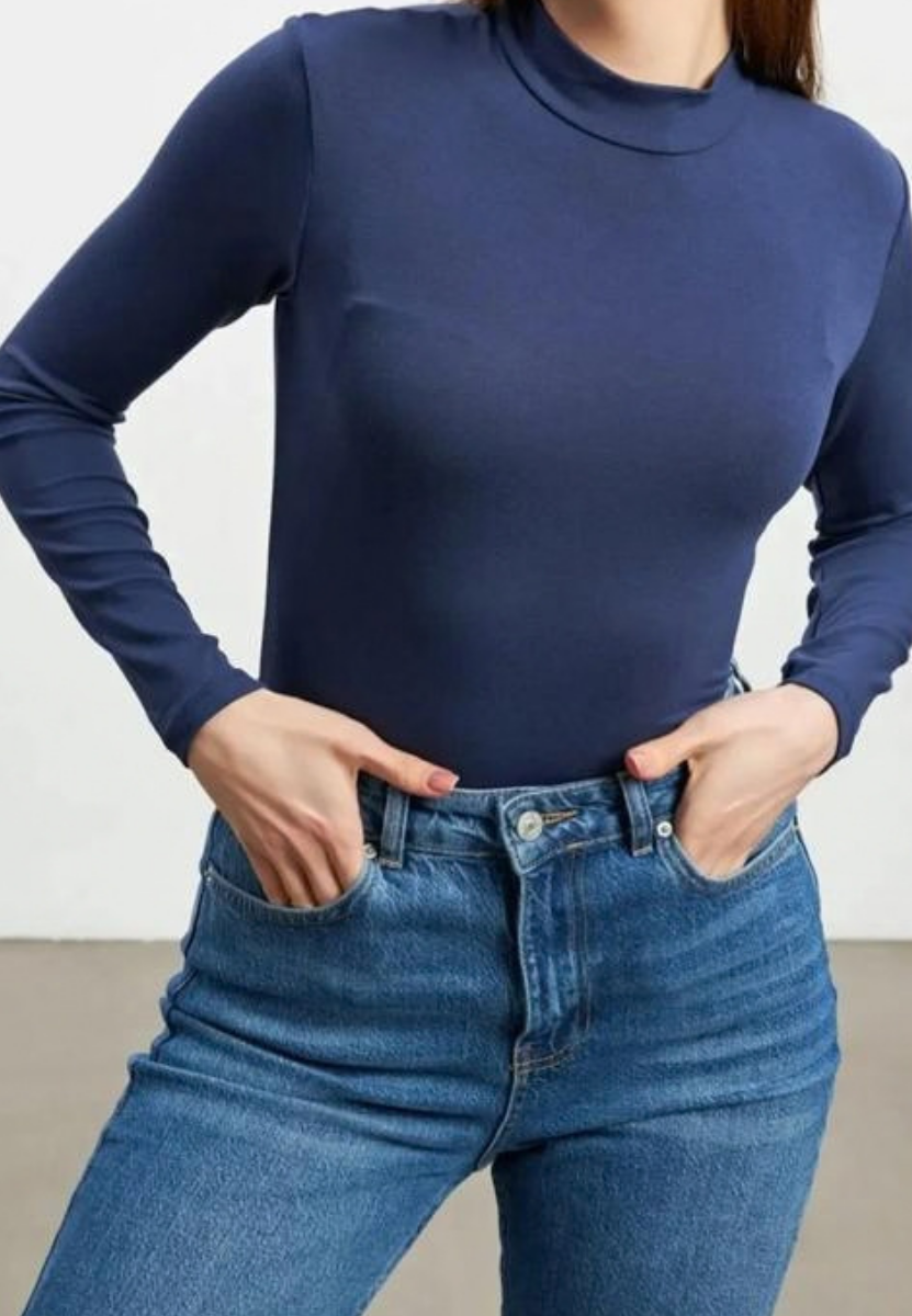 Lacivert Uzun Kol Body