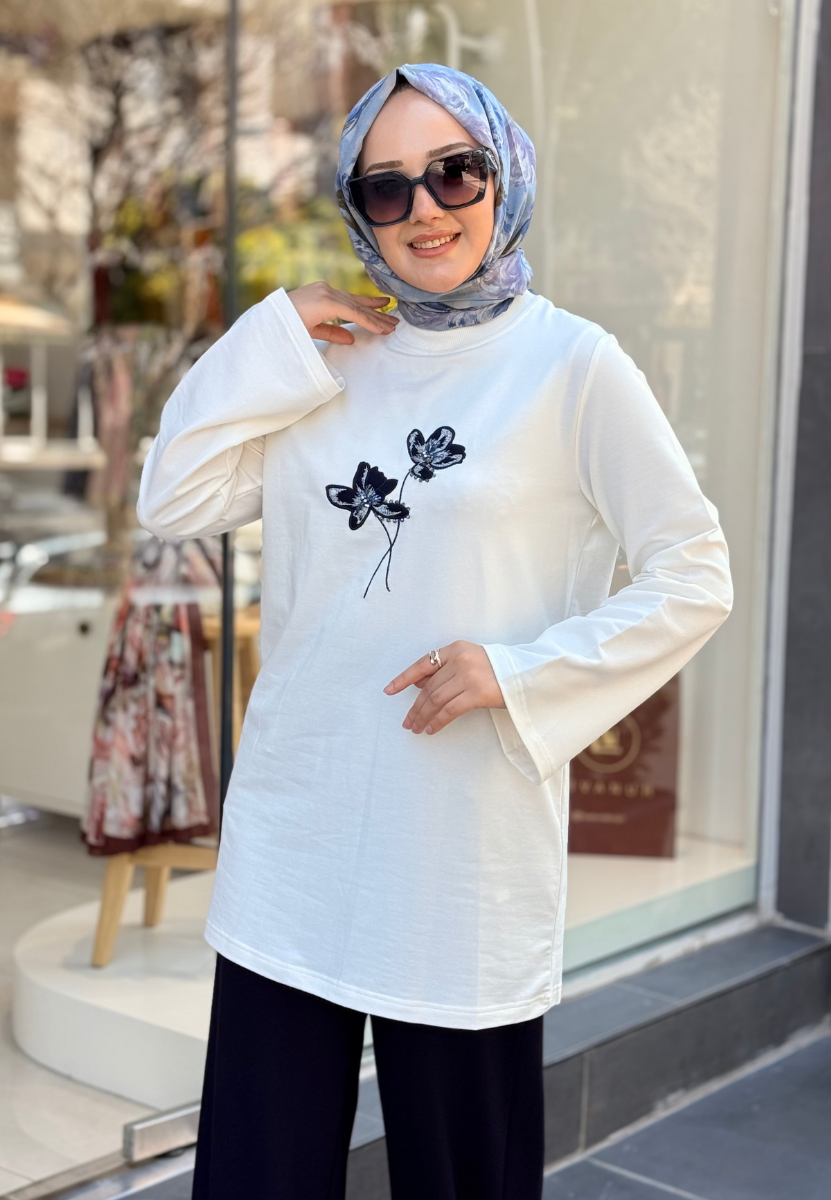 Lacivert Yonca Yelekli Takım