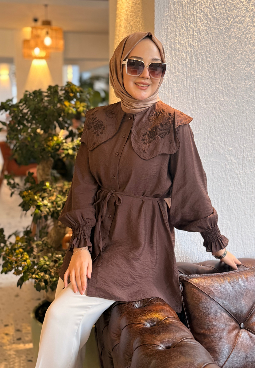 Manolya Acı Kahve Gömlek