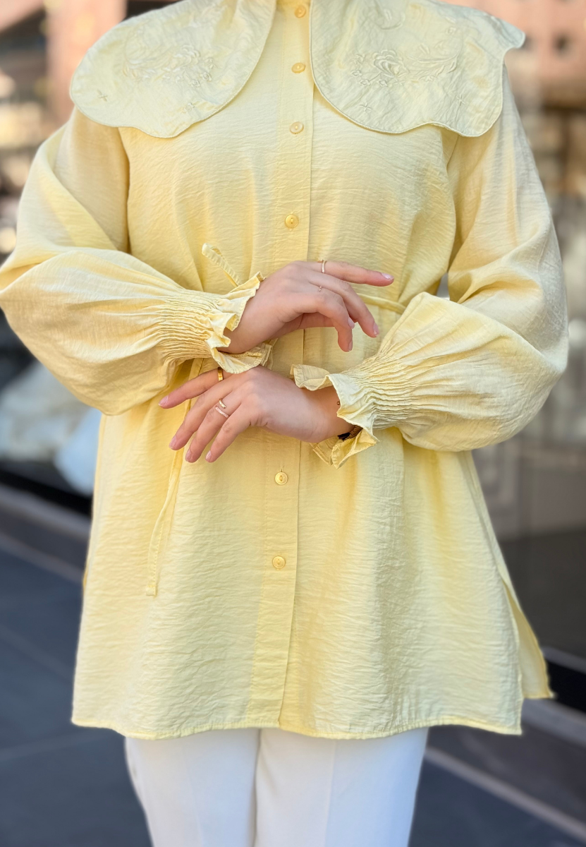 Manolya Sarı Gömlek