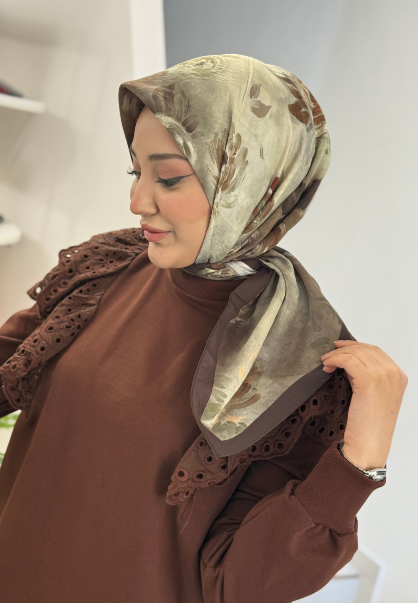 Marıelle Kahve Viscon Eşarp