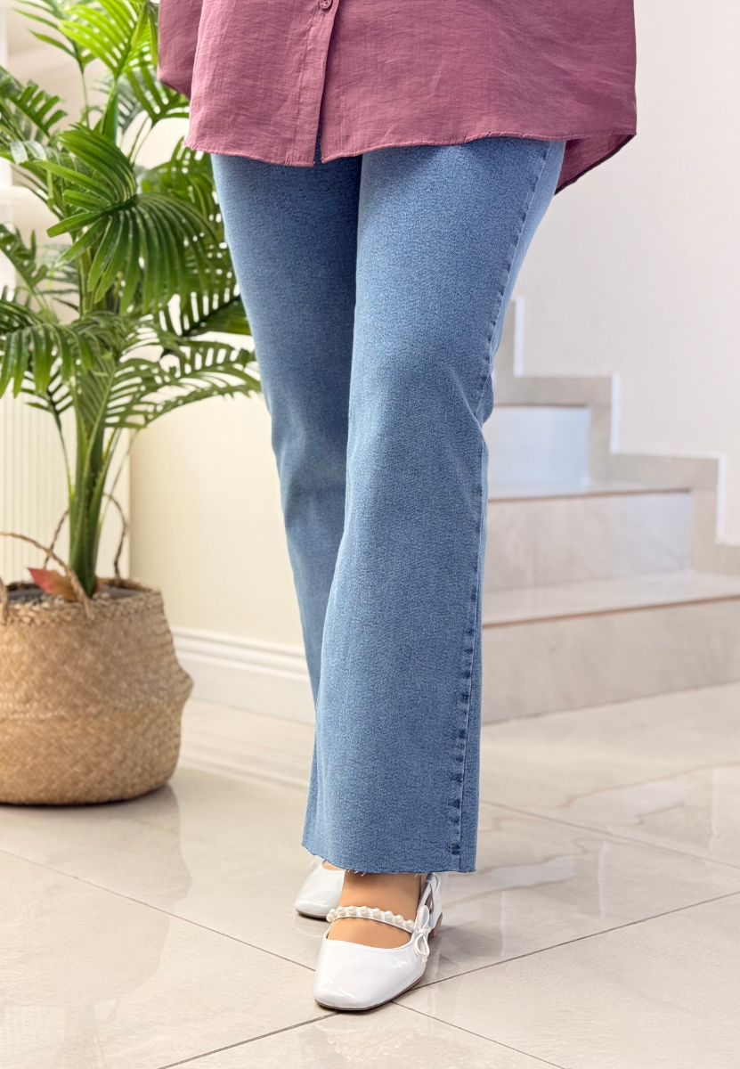 Mavi İspanyol Denim