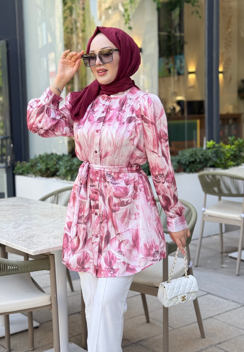 Bordo Kumsal Gömlek