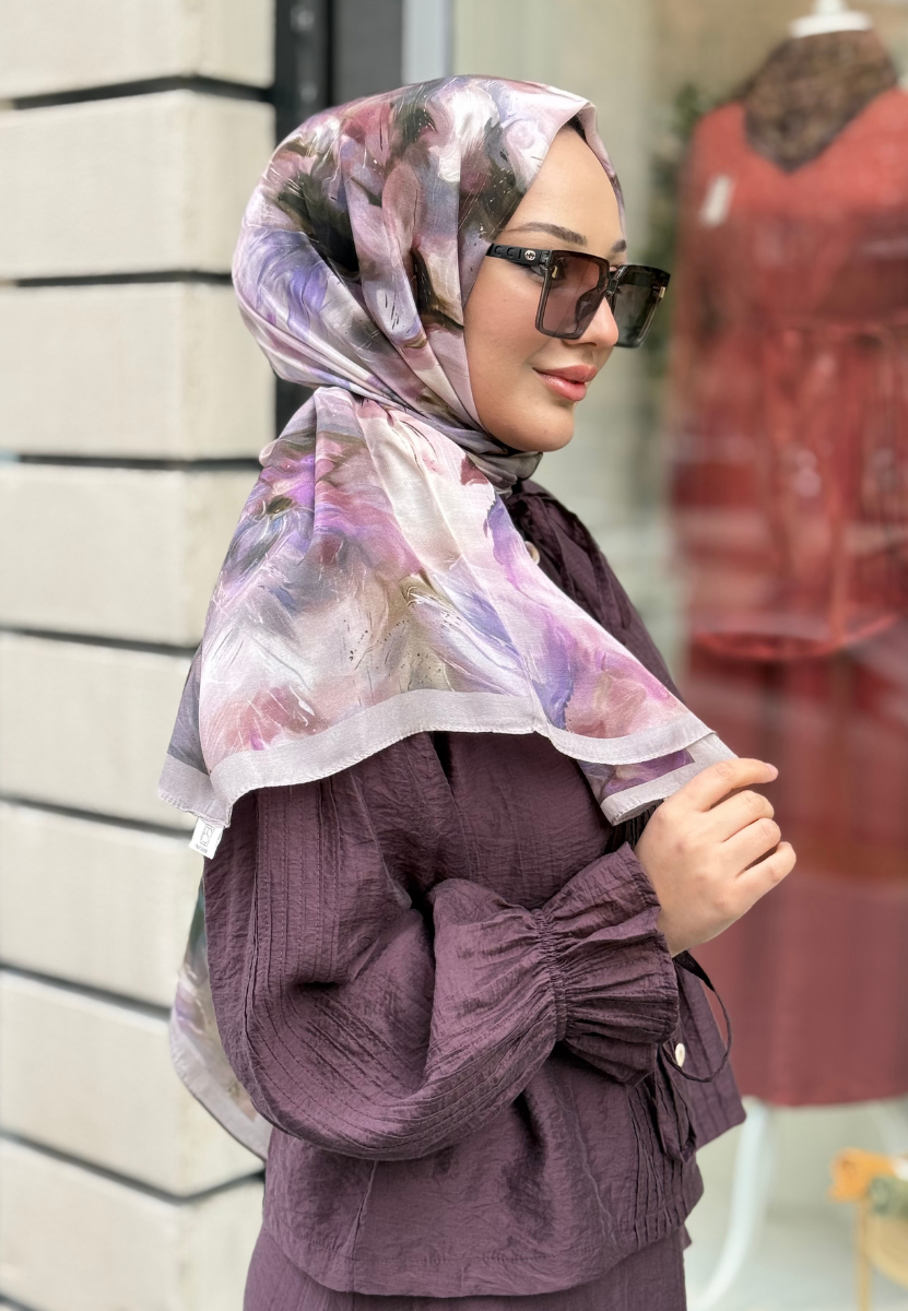 Melaına Bej Floş Viscon Şal