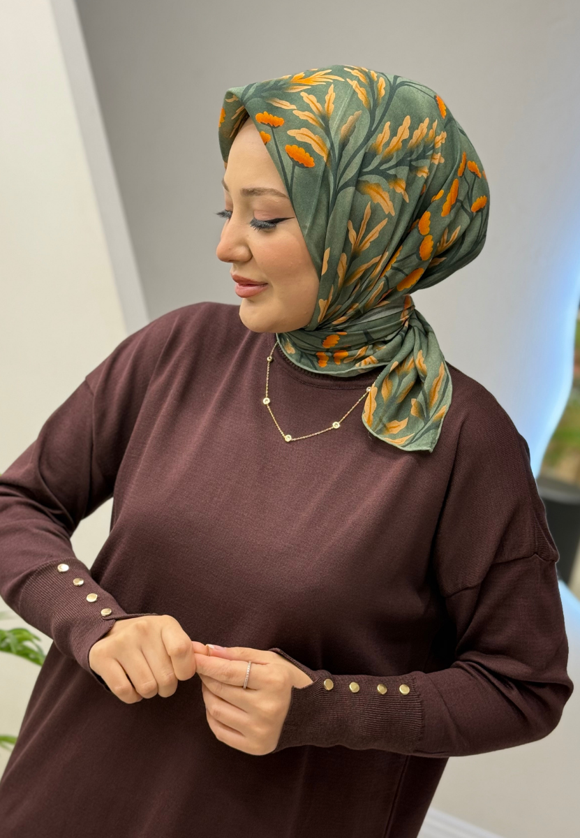 Mint Nancy Organik Eşarp 