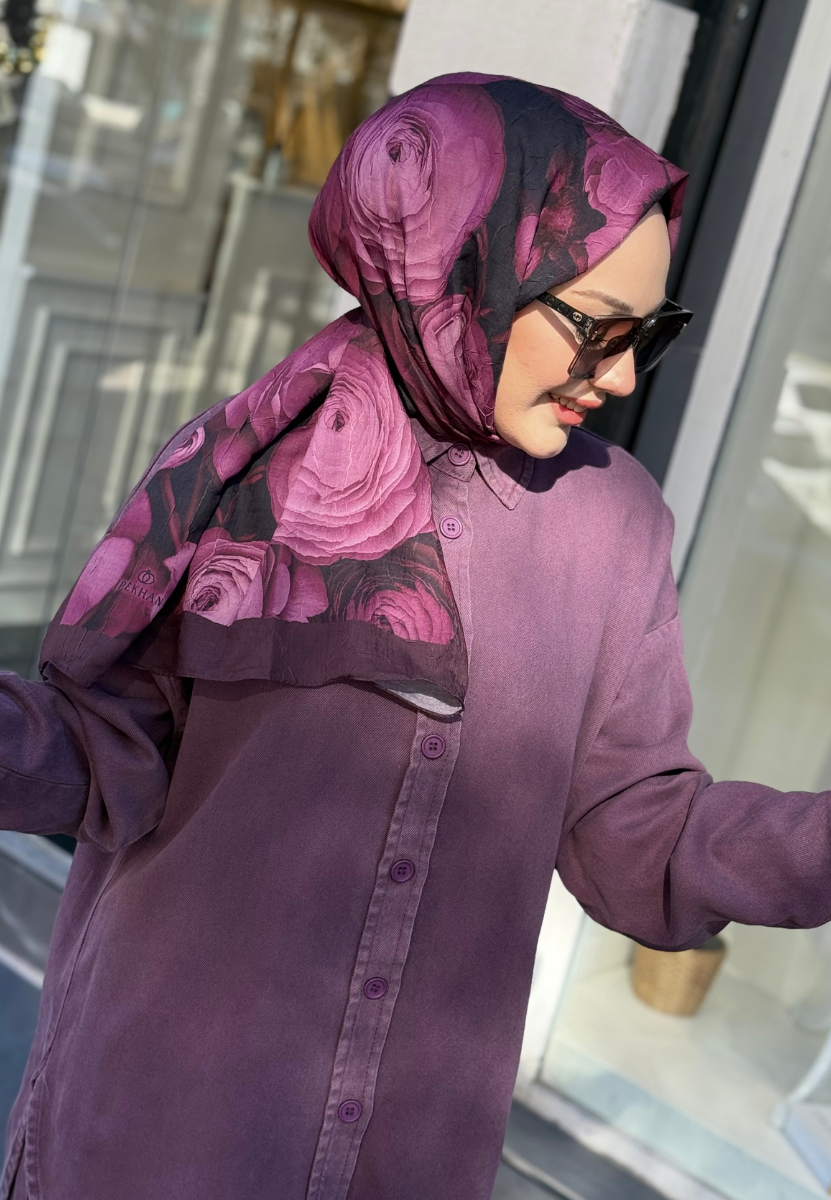 Mor Garden Bambu Kraş Şal