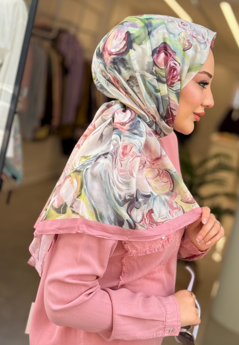 Nerıssa Soft Pembe  Rami Şal