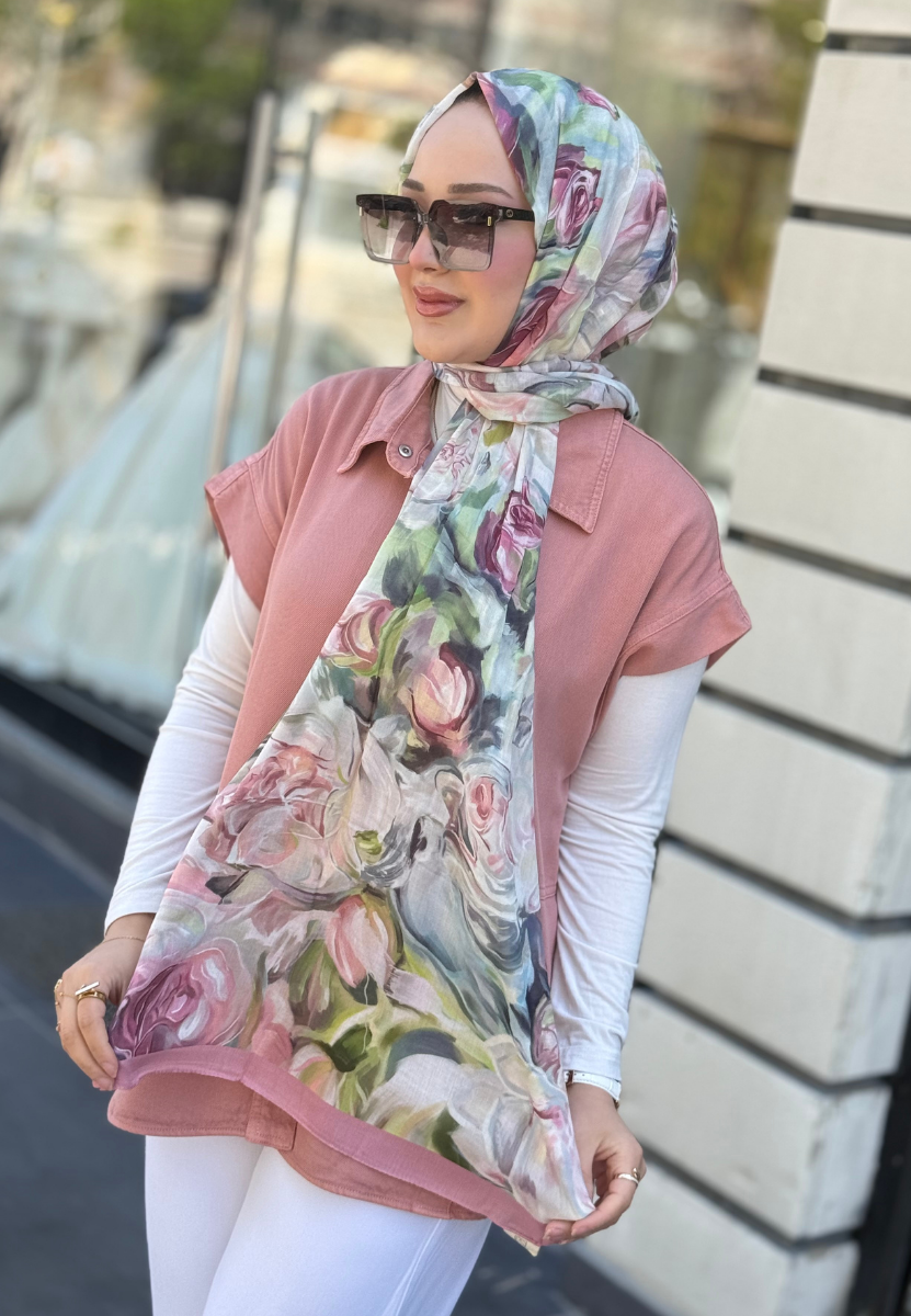 Nerıssa Soft Pembe  Rami Şal