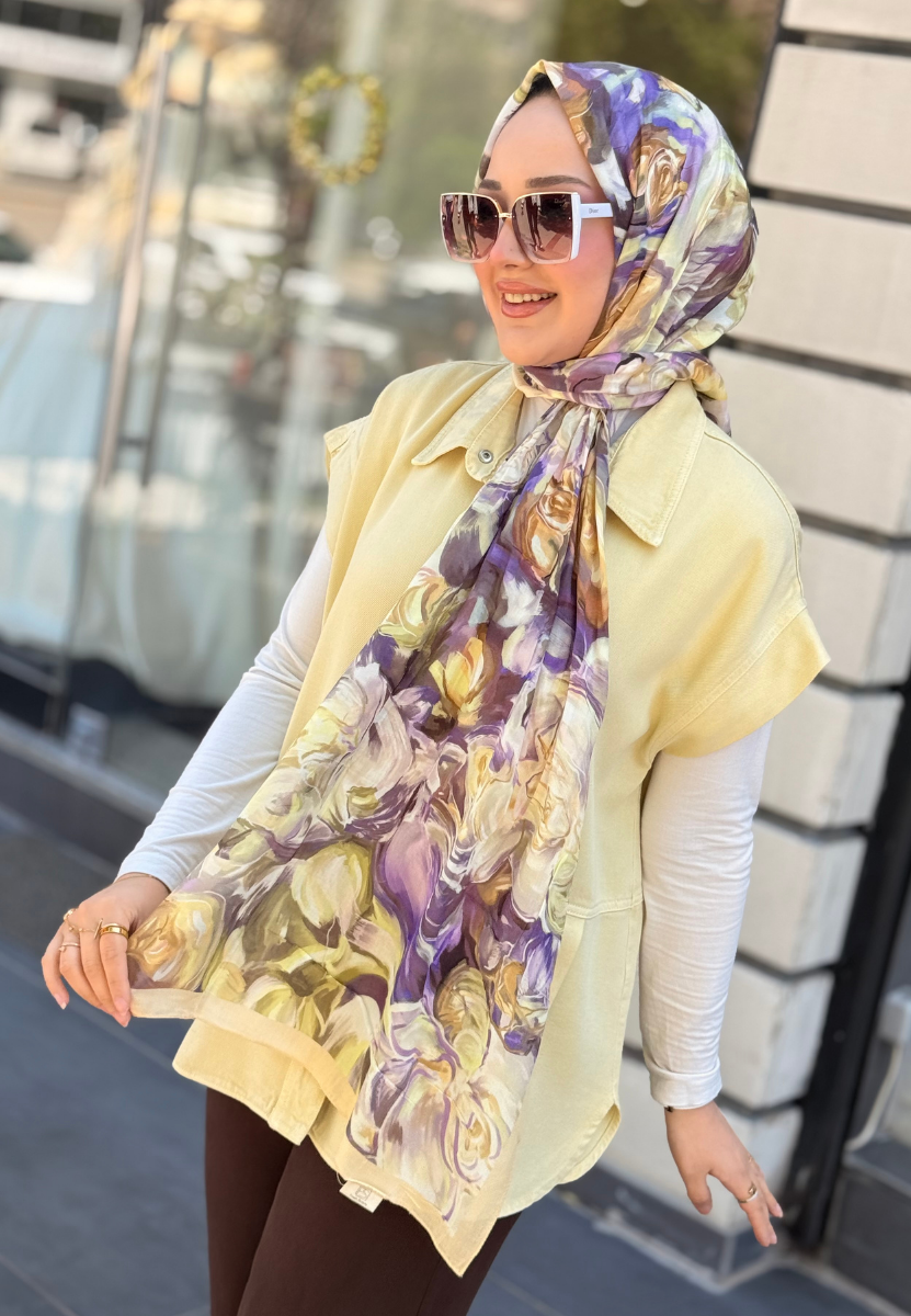 Nerıssa Soft Sarı Rami Şal